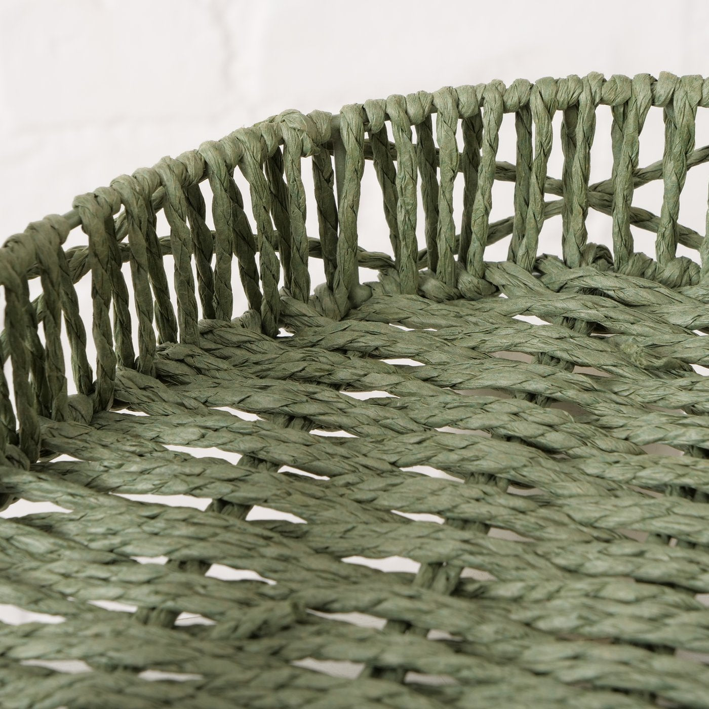 Deko-Tablett Set Cesto in Grün