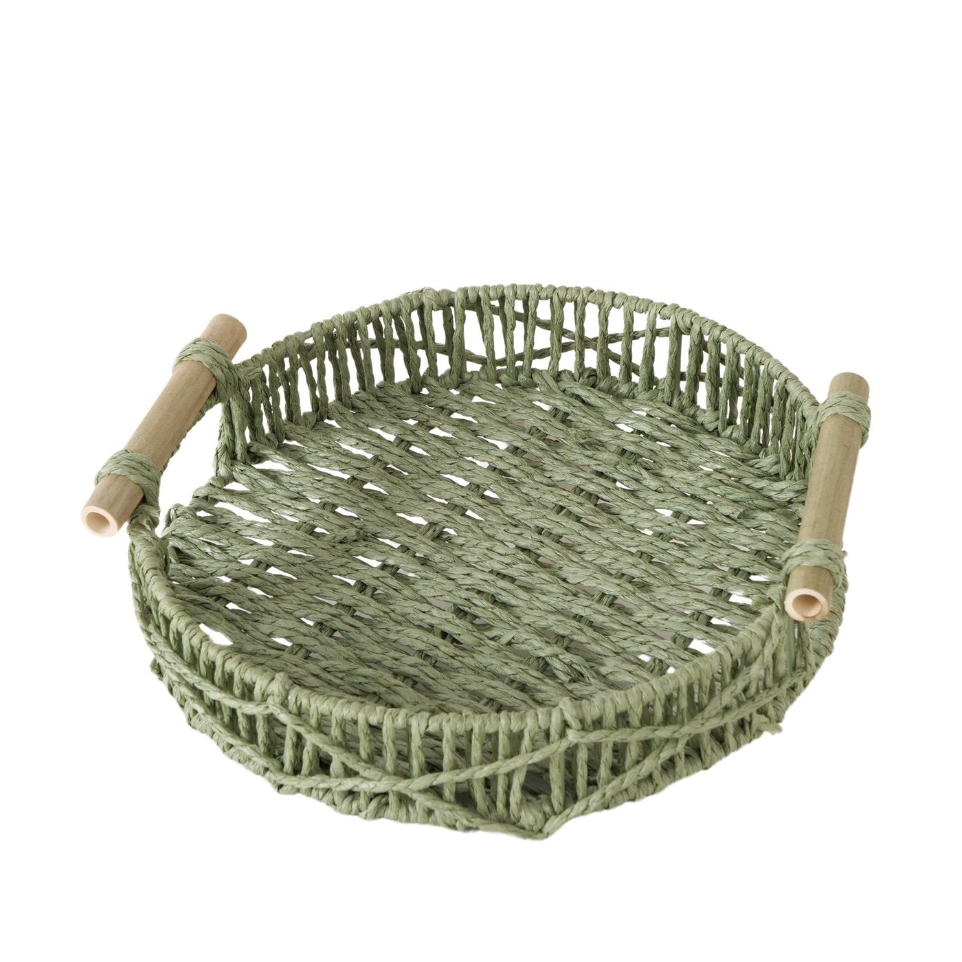 Deko-Tablett Set Cesto in Grün