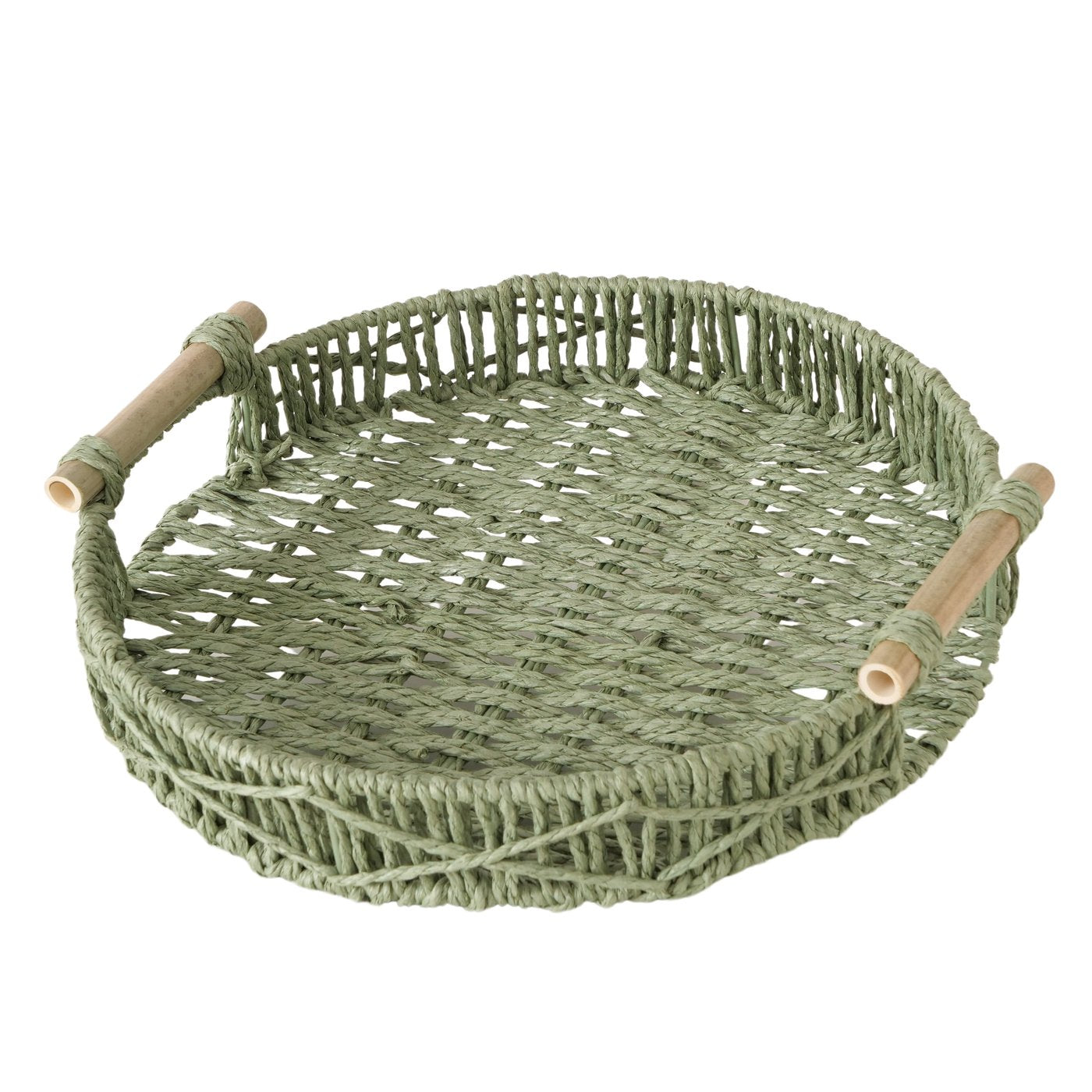 Deko-Tablett Set Cesto in Grün