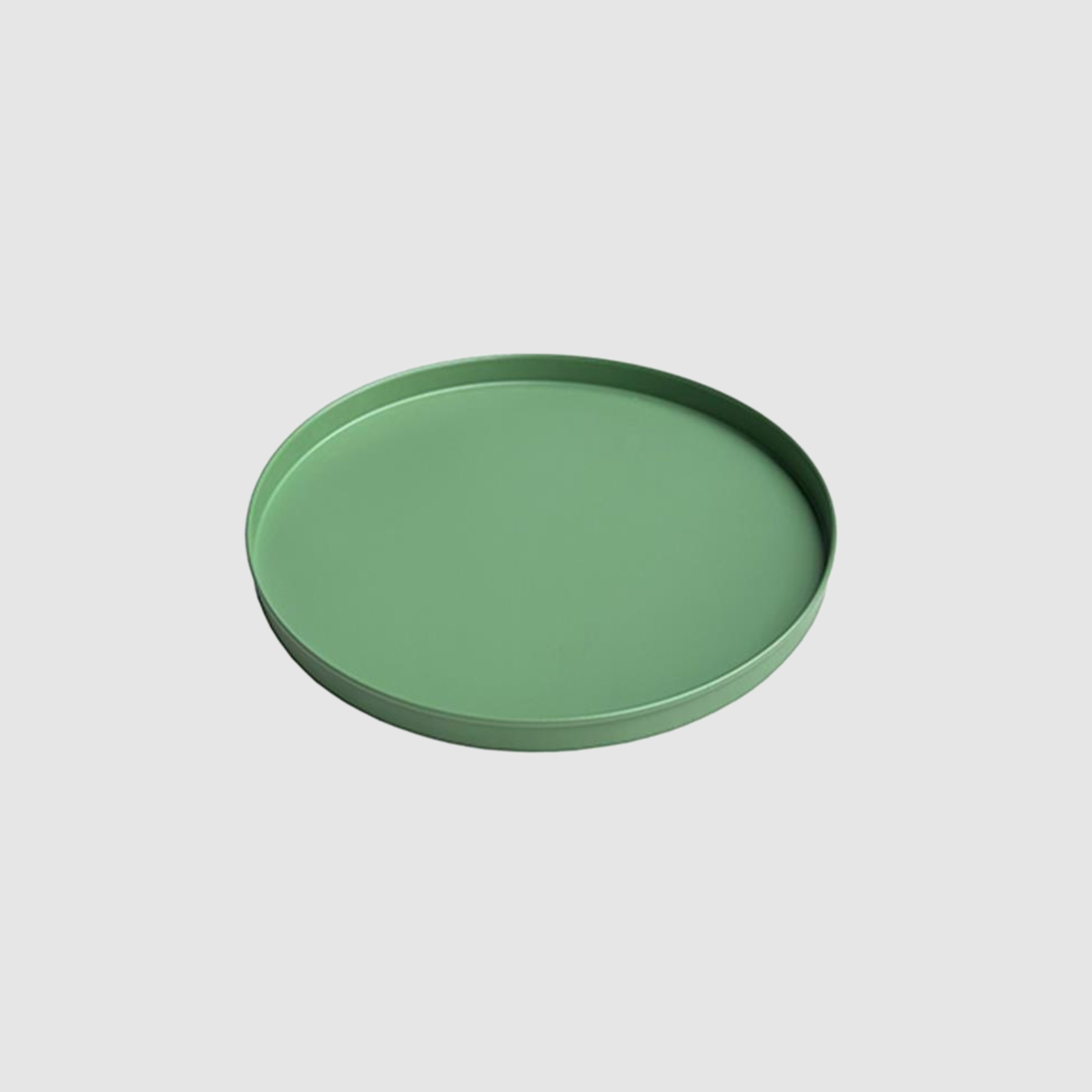 Rundes Deko-Tablett Elias in Salbei - Ø 25cm