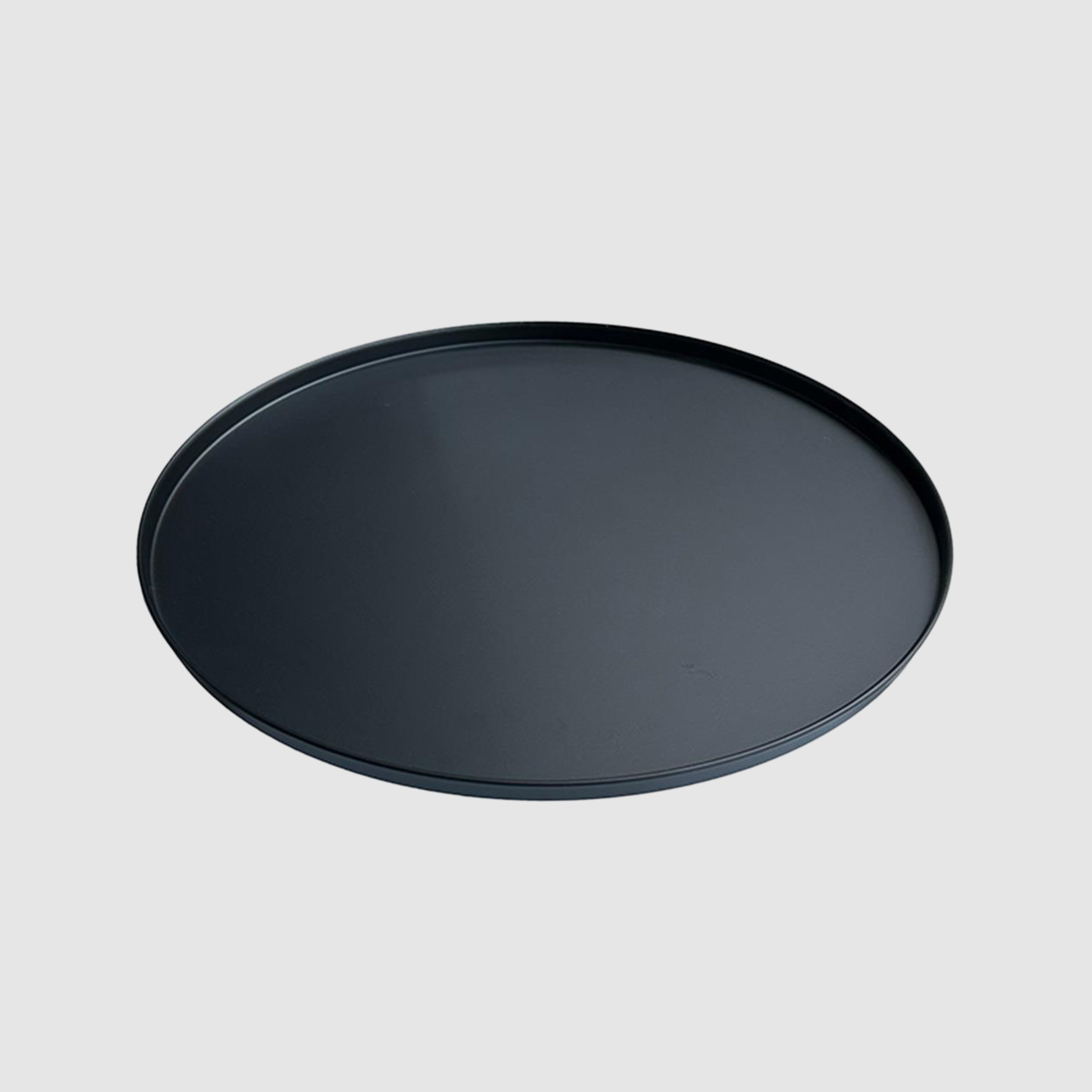 Rundes Deko-Tablett Elias in Schwarz - Ø 35cm