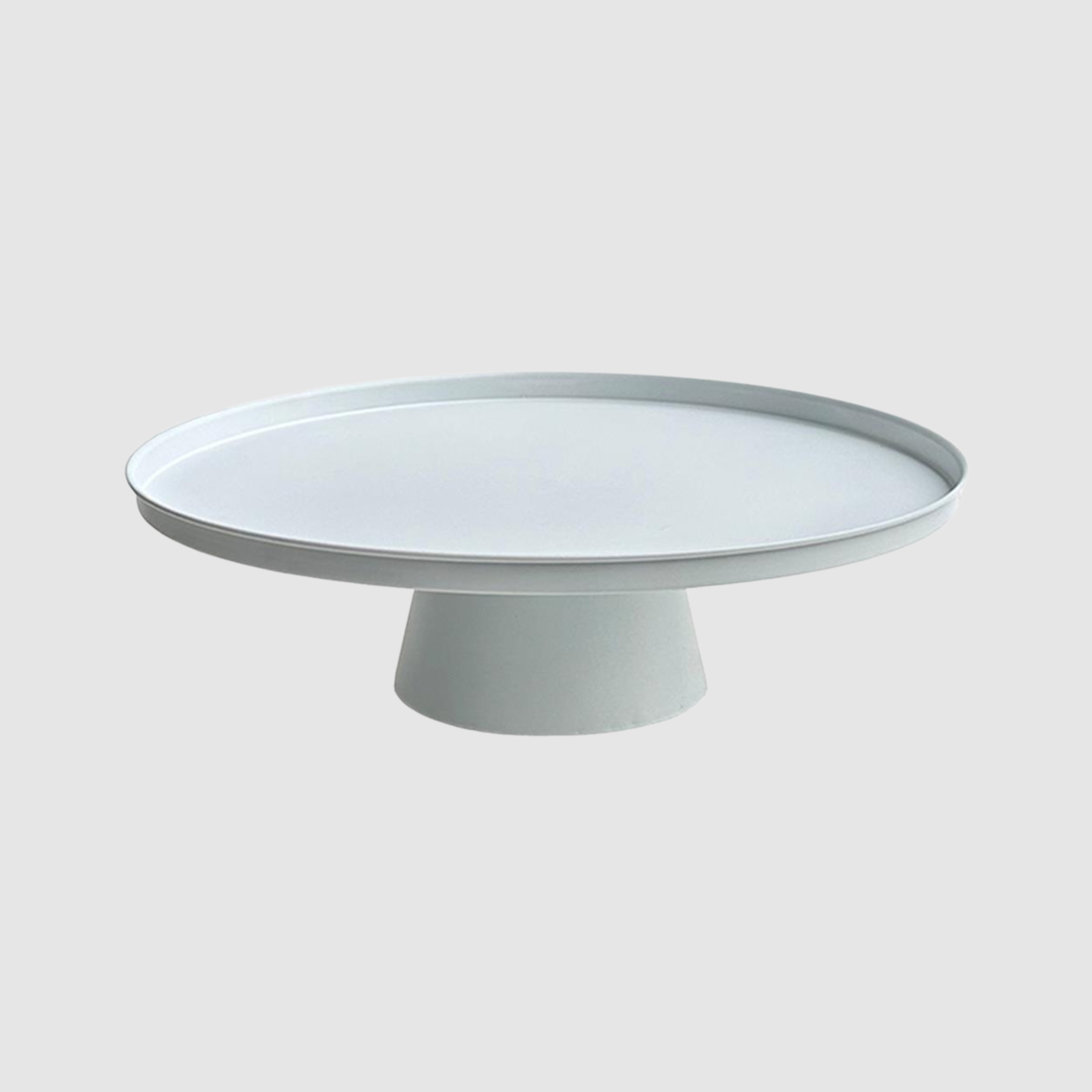 Erhöhtes Deko-Tablett Elias in Weiß - Ø 35cm