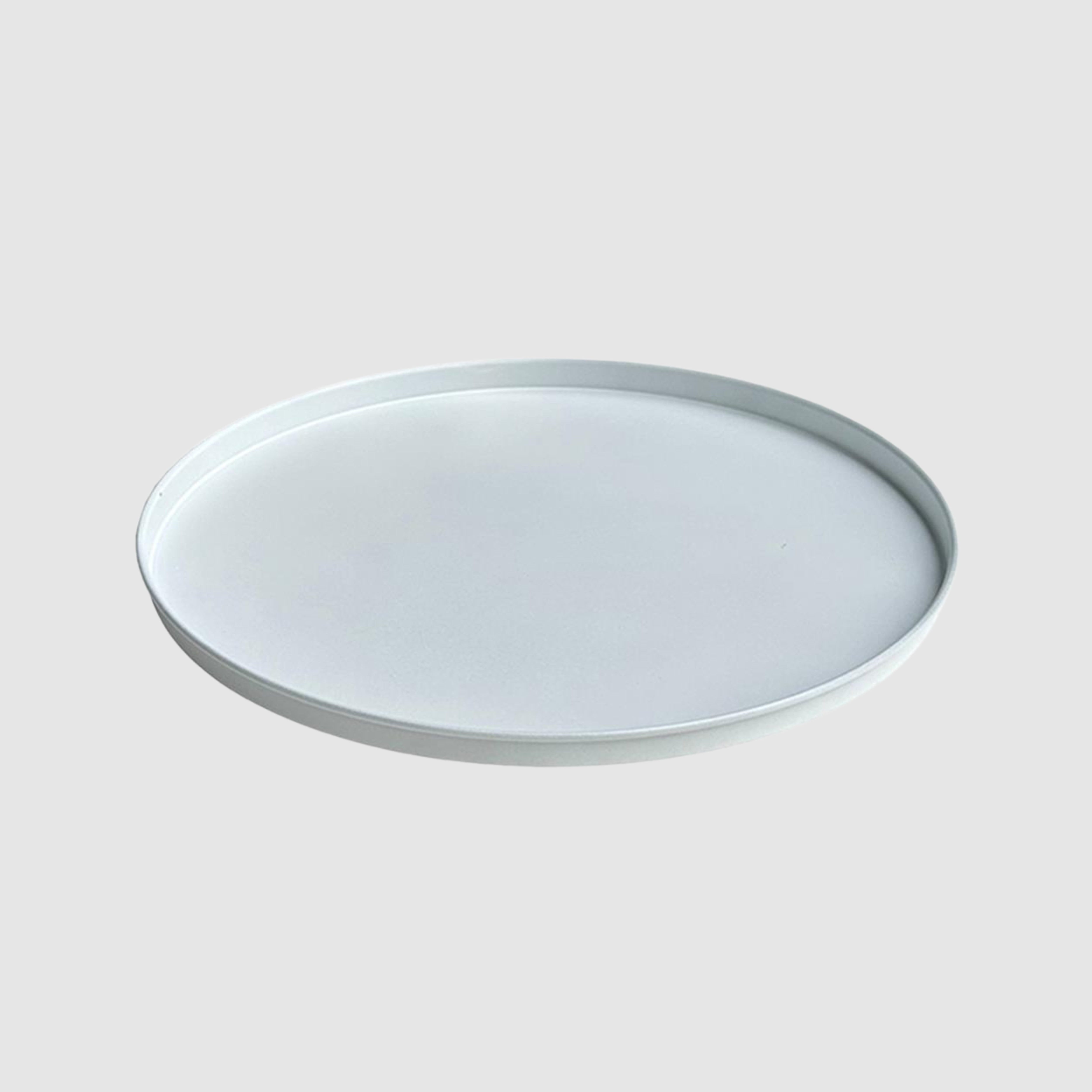 Rundes Deko-Tablett Elias in Weiß - Ø 35cm