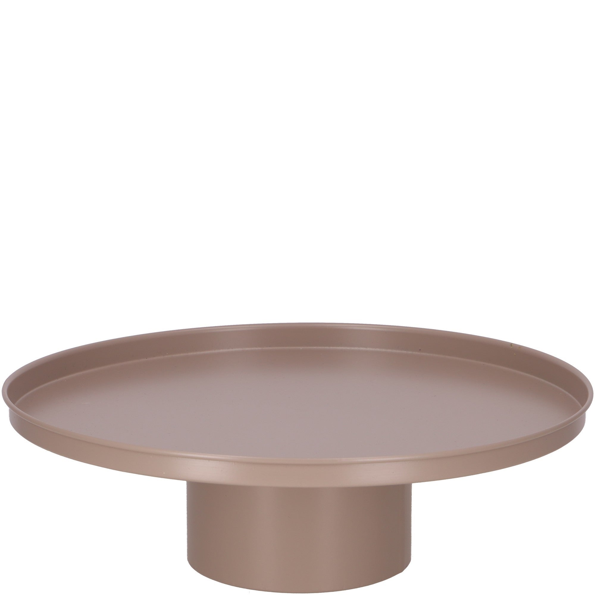 Erhöhtes Deko-Tablett Elias in Beige/Taupe- Ø 35cm